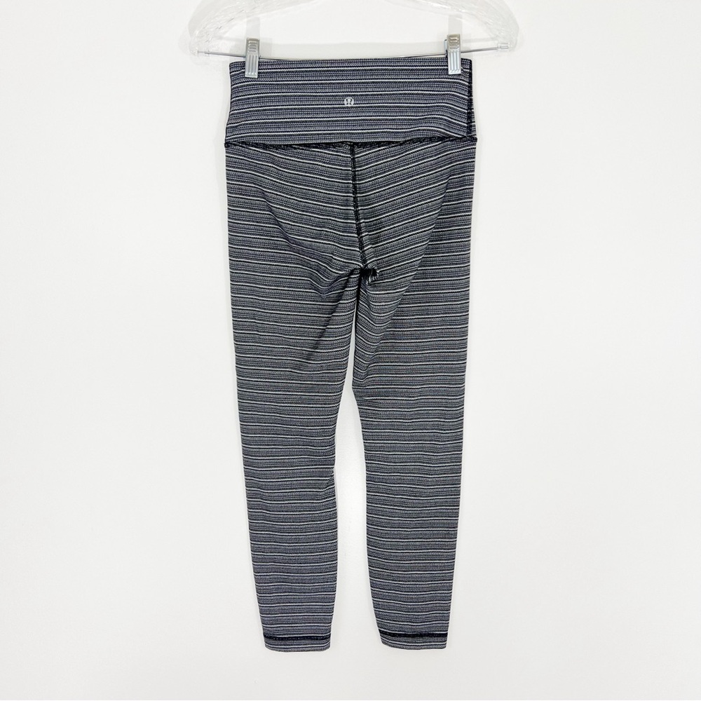 Lululemon High Times Pant Textured Stripe Black Deep Coal Size 6 - Picture 7 of 8
